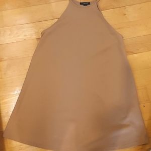 $20/3 💃 Dress! Halter-Top Light Brown Minidress